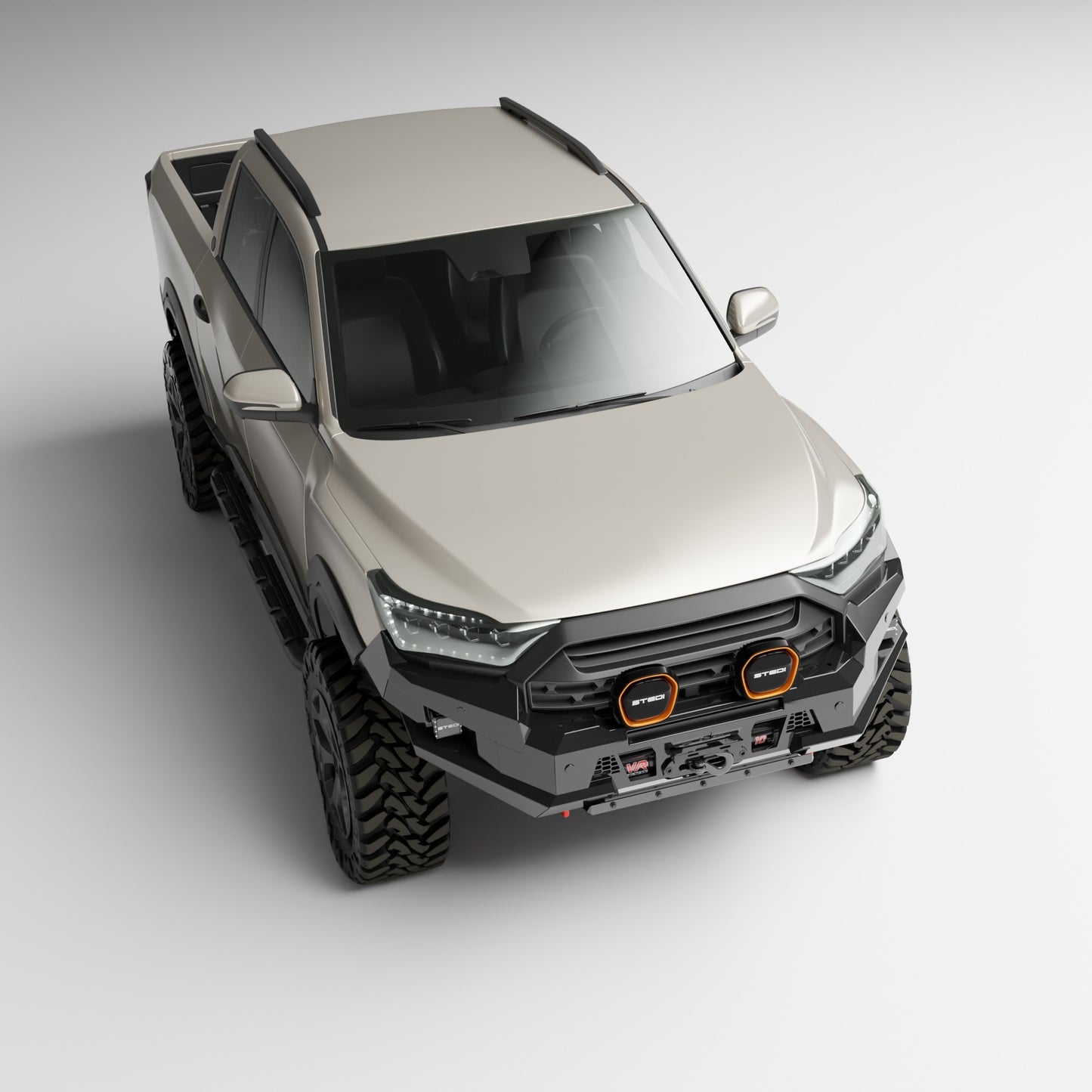 PEAK R1 NightHawk Steel Bull Bar For KGM SsangYong Musso Ultimate 2025+ (No Loop)