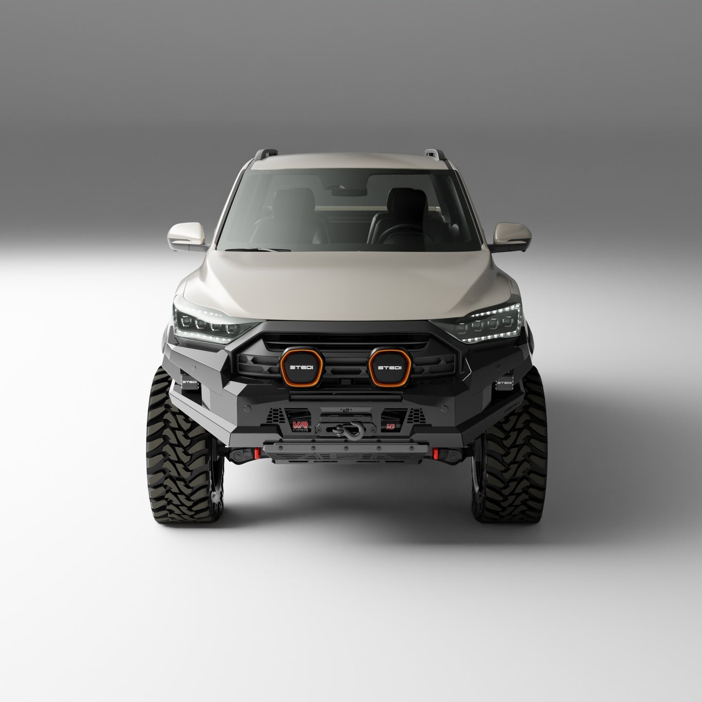 PEAK R1 NightHawk Steel Bull Bar For KGM SsangYong Musso Ultimate 2025+ (No Loop)