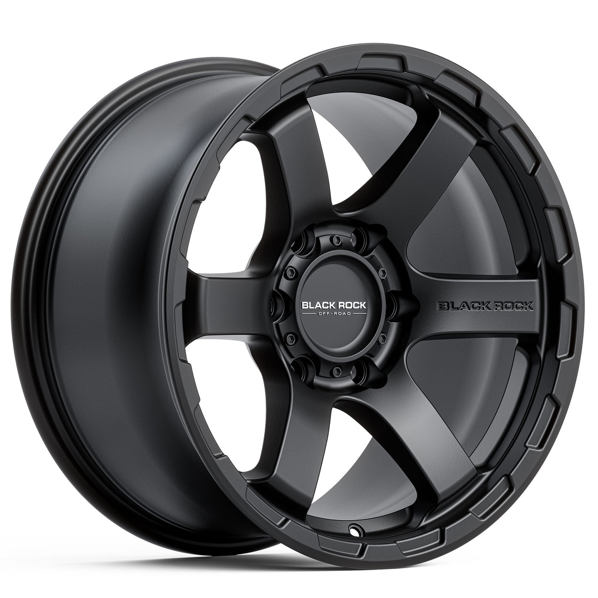 Black Rock Grip Satin Black 17x9 6x139.7 wheel for Toyota Prado 250 and Lexus GX550