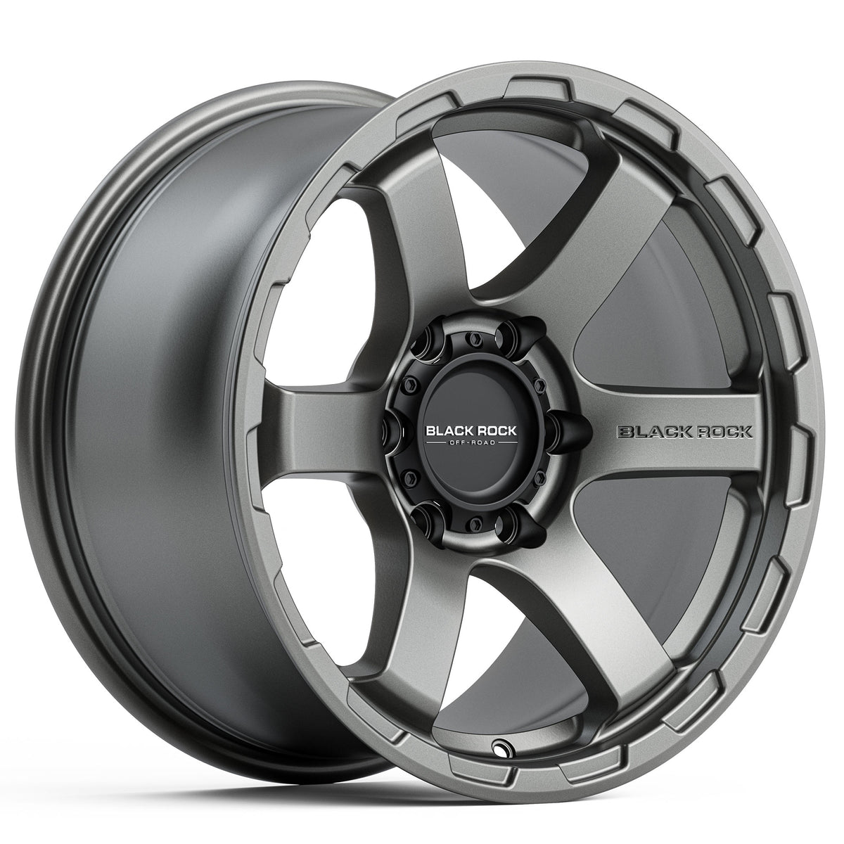 Black Rock Grip Satin Gunmetal Grey 20x9 6x139.7 wheel for Toyota Prado 250 and Lexus GX550
