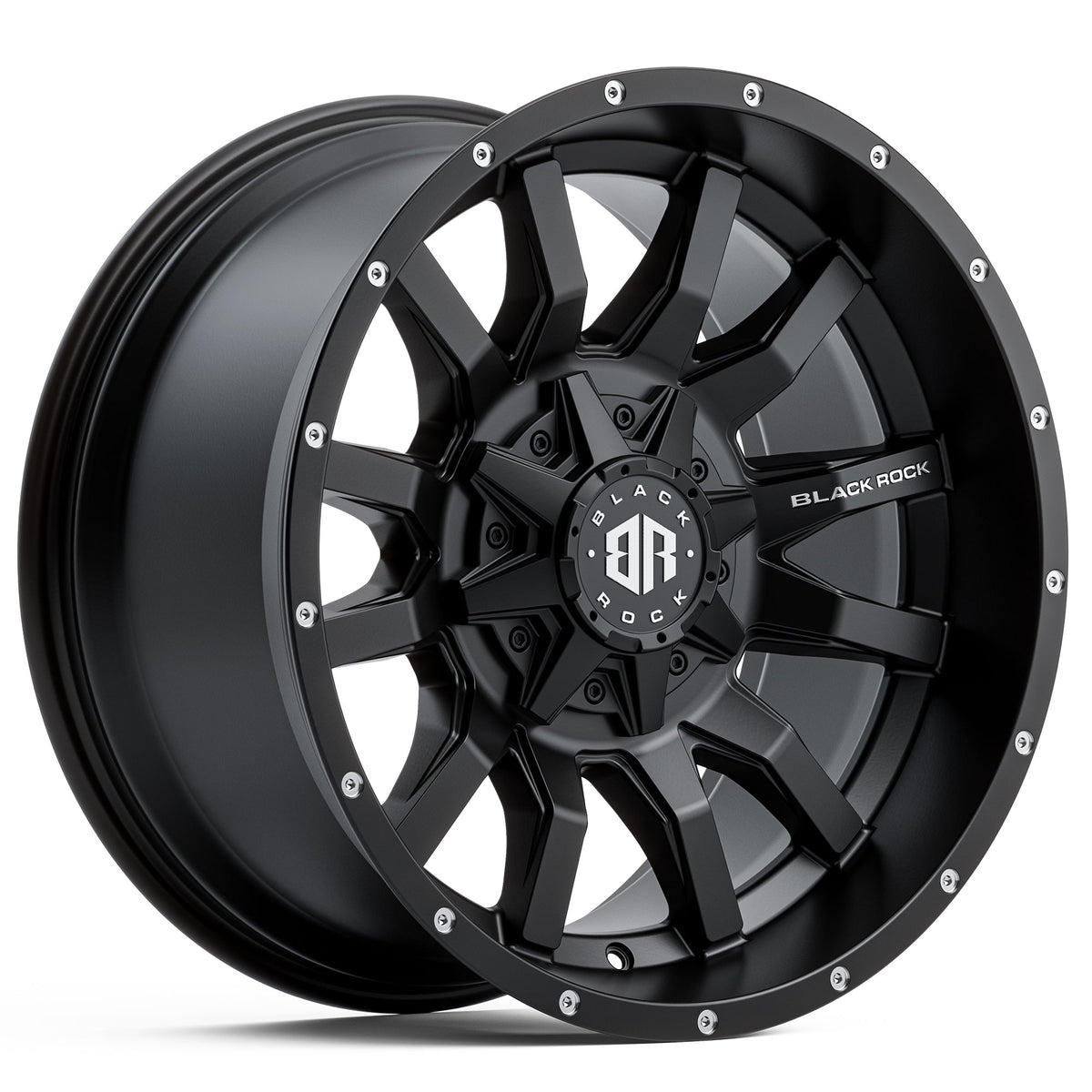 Black Rock Predator Satin Black 20x10 6x139.7 wheel for Toyota Prado 250 and Lexus GX550
