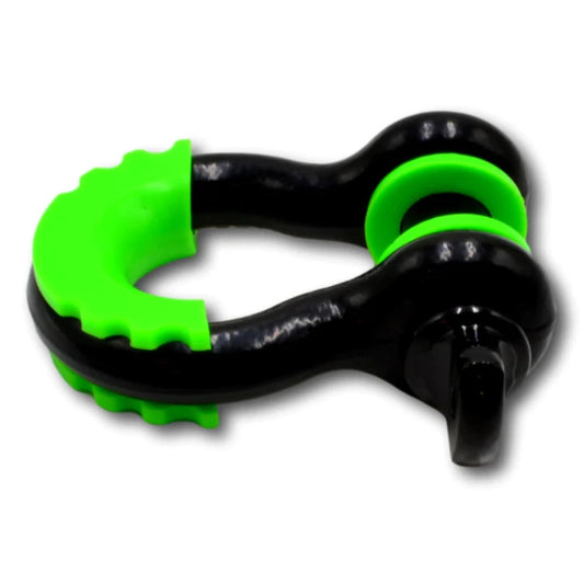Carbon 4.75 Ton Steel Bow Shackle - 1 x Pair with noise isolators.