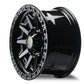 17" Sugar Ray 7605 Corbett Gloss Black Wheels for Musso & Rexton.
