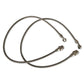 Rear Extended Stainless Steel Braided Brake Lines for Musso (Pair).