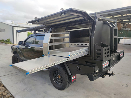 Aluminum Ute Tray & Canopy Package W1.