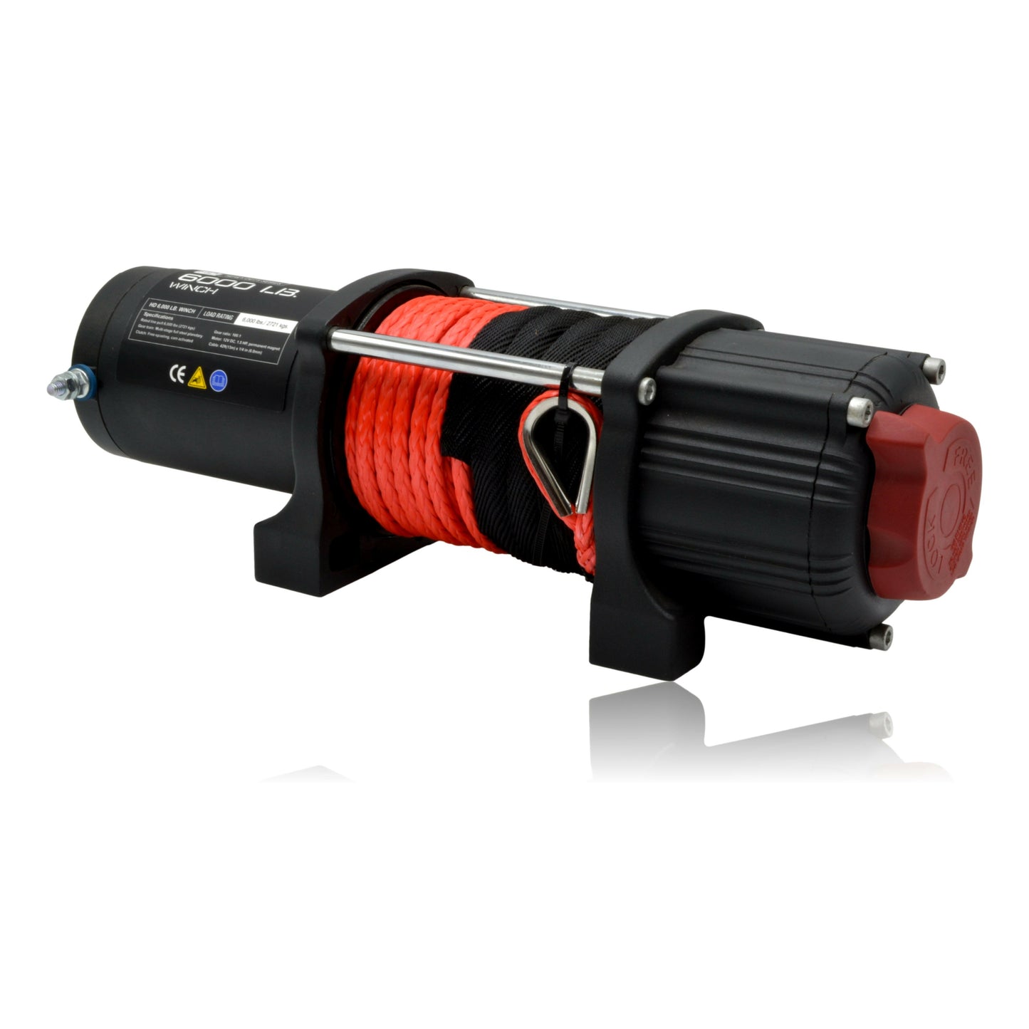 Carbon Offroad Tank 6000lb ATV UTV Small 4x4 Winch Kit IP66 12V.