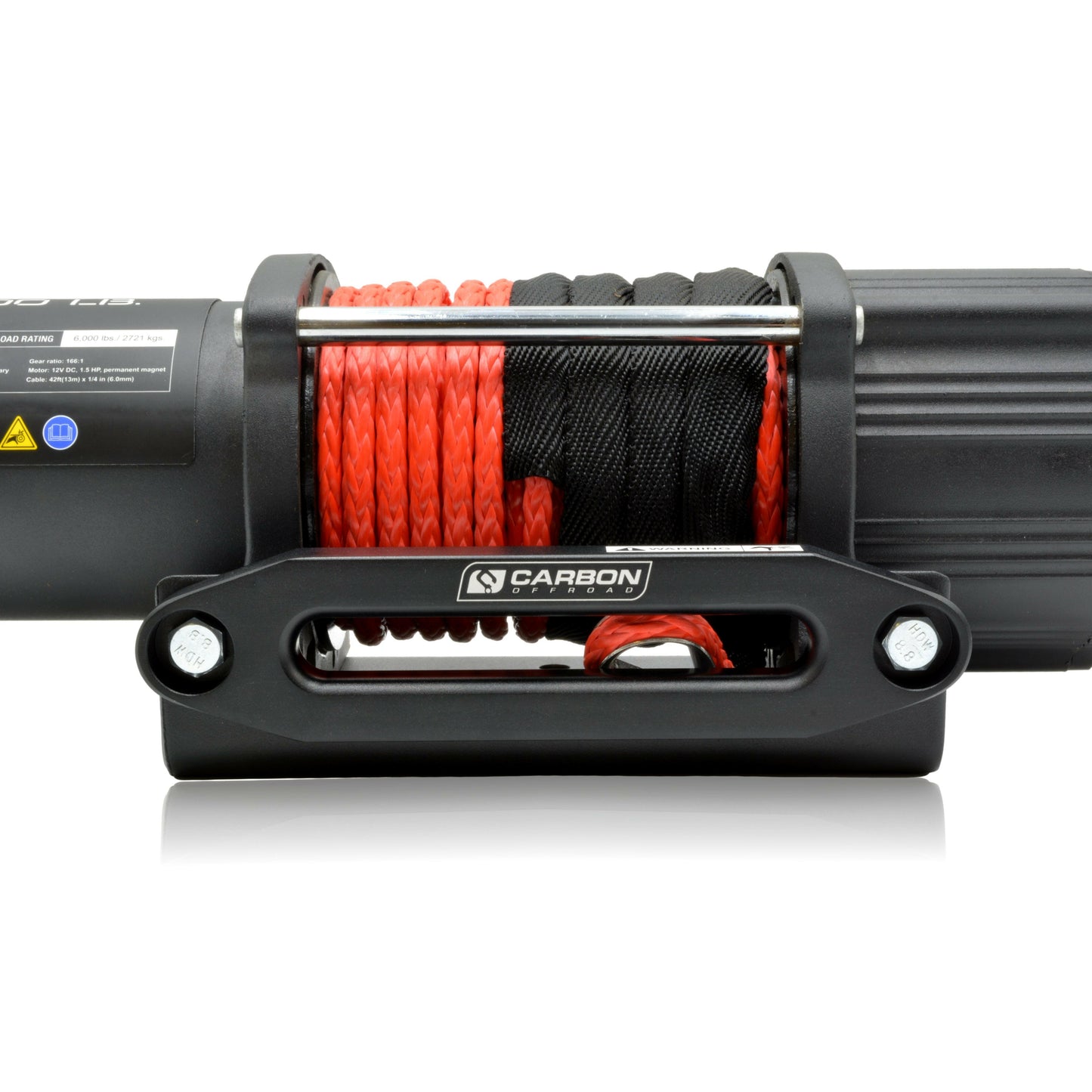 Carbon Offroad Tank 6000lb ATV UTV Small 4x4 Winch Kit IP66 12V.