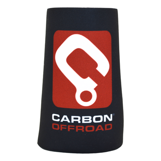 Stubby Holder with Carbon Winches Australia Logo.