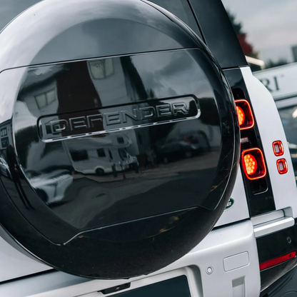 Gloss Black Spare Wheel Cover Land Rover Defender 90 / 110 / 130 (L663)