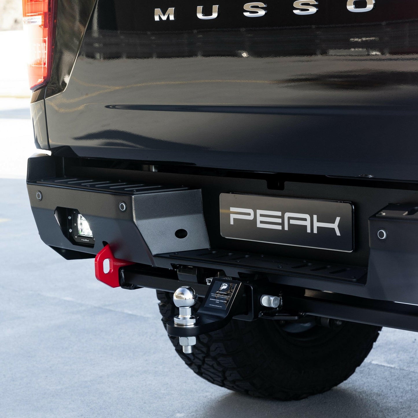 PEAK Nighthawk Steel Rear Bumper with 3500kg TowBar & Recovery Points