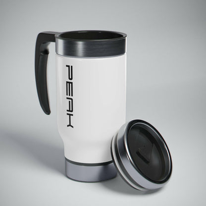 PEAK Stainless Steel Travel Mug with Handle, 415ml.