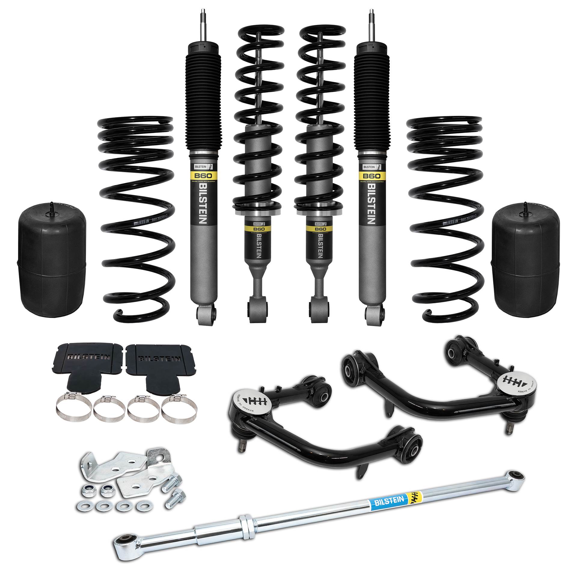 Bilstein B60 Touring Kit & Airbags for Toyota Landcruiser Prado
