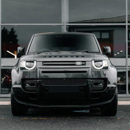 Gloss Black Front & Rear Bumper Trim Kit for Land Rover Defender 90 & 110 (L663)