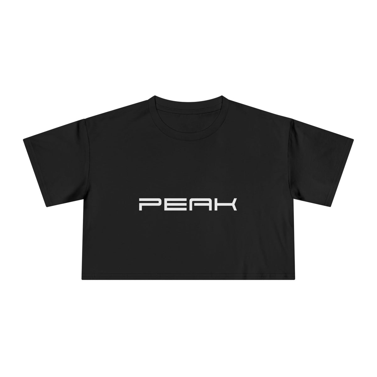 PEAK Women's Crop Tee, printed in Australia, product view 2