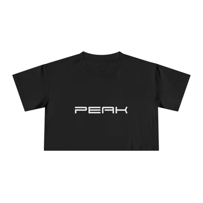 PEAK Women's Crop Tee, printed in Australia, product view 2