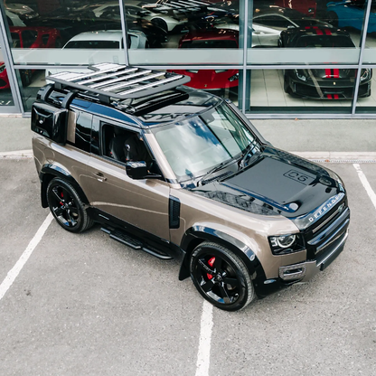 Gloss Black Wheel Arch Flares For Land Rover Defender 90 (L663)