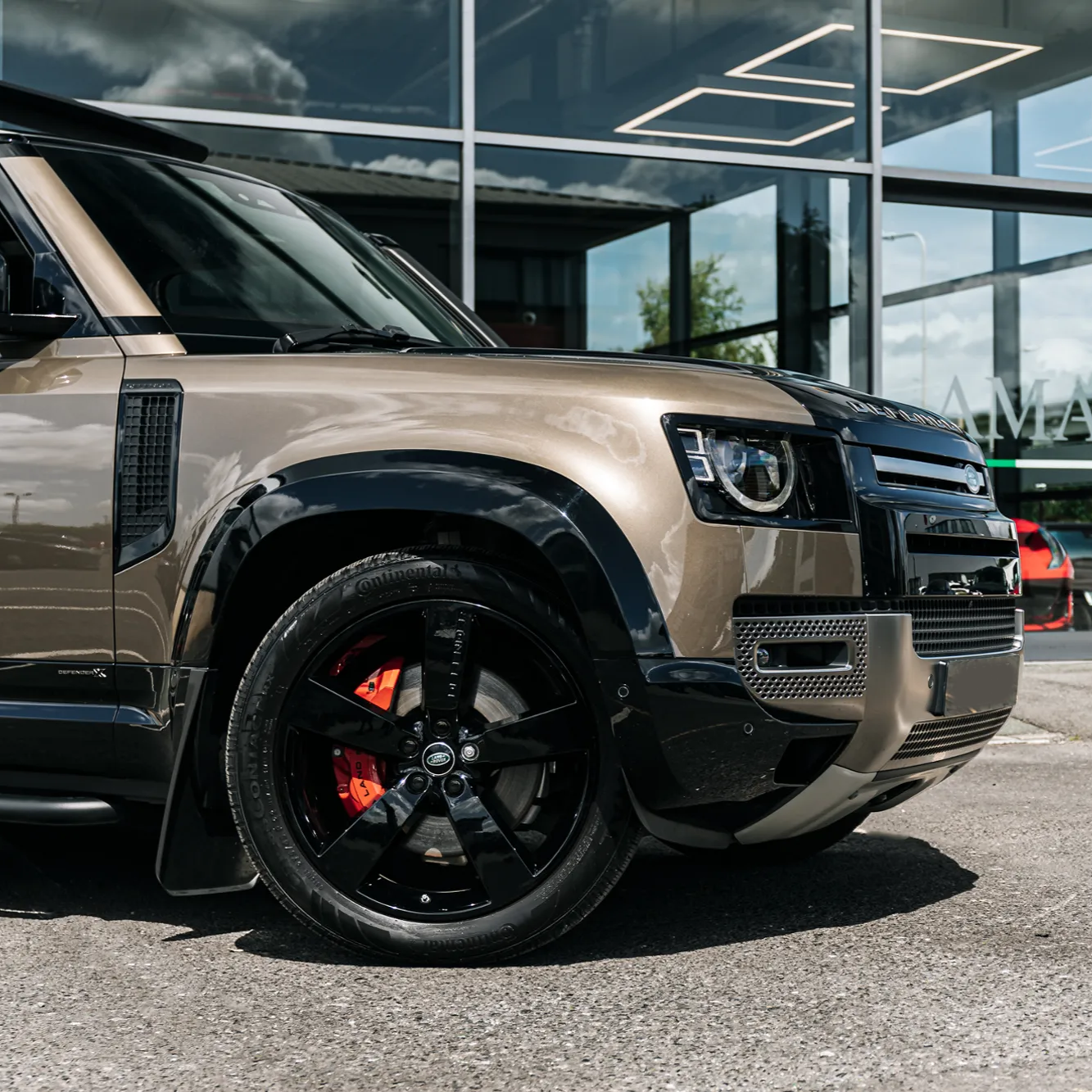 Gloss Black Wheel Arch Flares For Land Rover Defender 90 (L663)