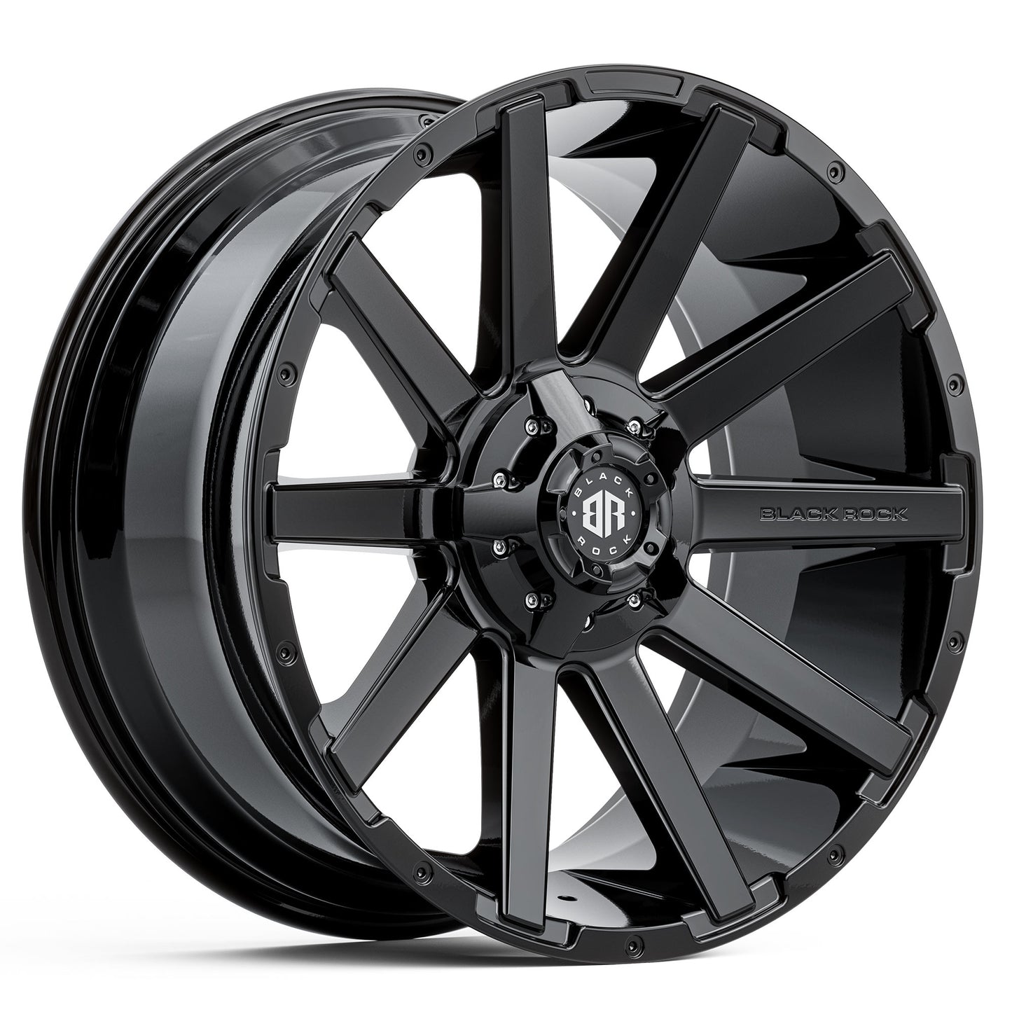 BLACK ROCK BLADE GLOSS BLACK 20X9 6X139.7