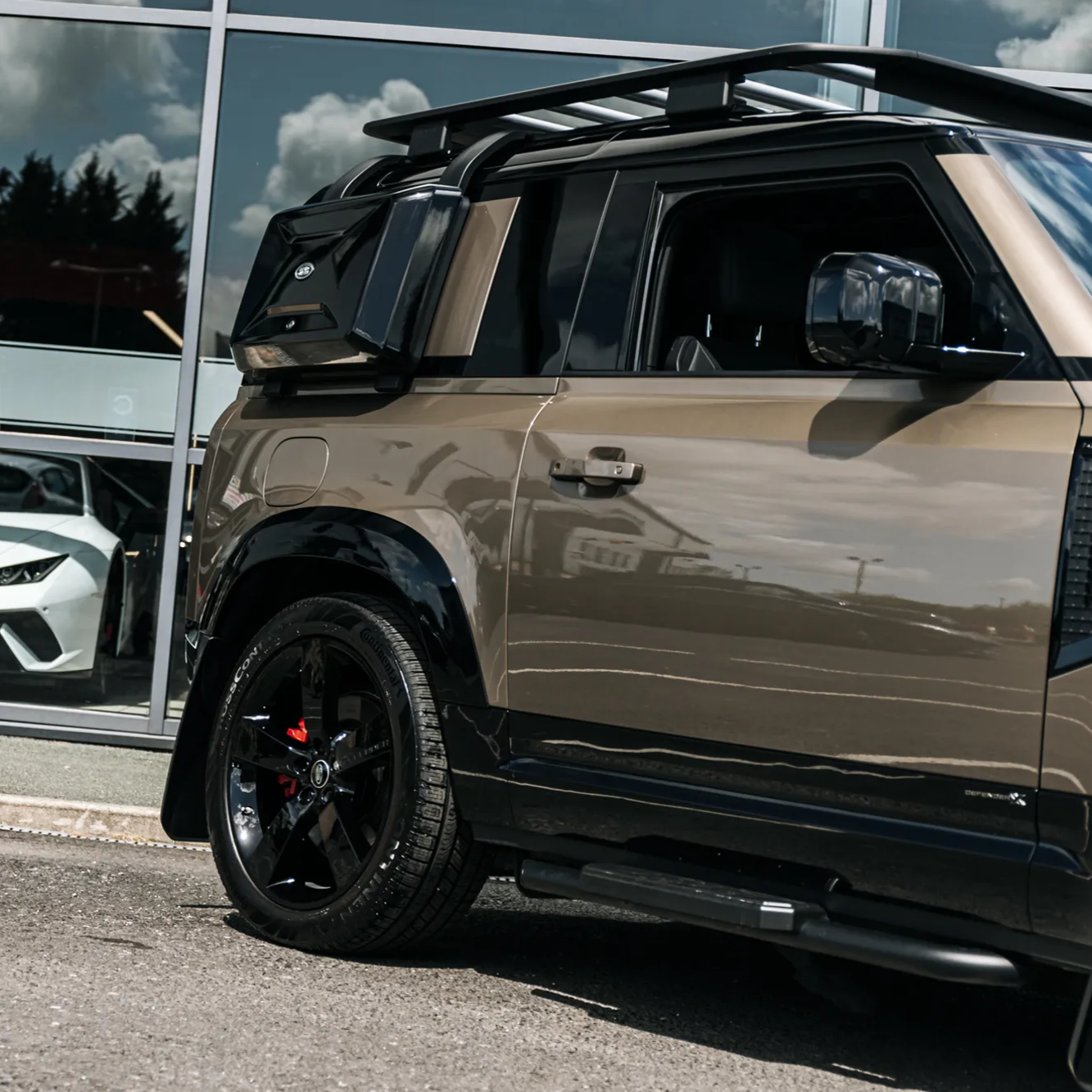 Gloss Black Wheel Arch Flares For Land Rover Defender 90 (L663)