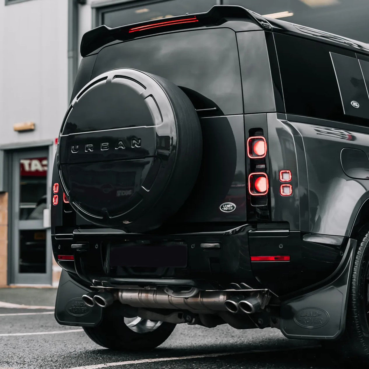 Gloss Black Front & Rear Bumper Trim Kit for Land Rover Defender 90 & 110 (L663)