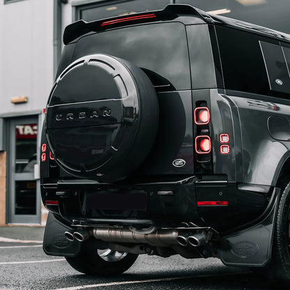 Gloss Black Front & Rear Bumper Trim Kit for Land Rover Defender 90 & 110 (L663)