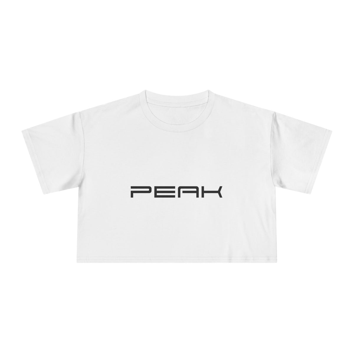 PEAK Women's Crop Tee, printed in Australia, product view 1