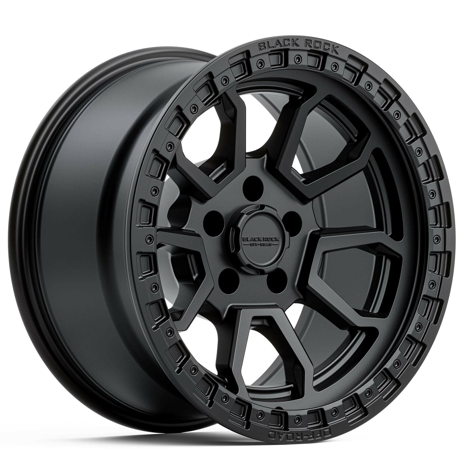 BLACK ROCK COBRA 5S SATIN BLACK 17X9.