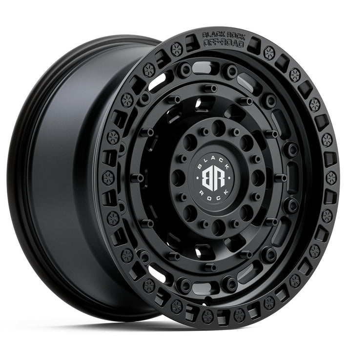 BLACK ROCK MILITARY SATIN BLACK 17X9 – PEAK 4x4