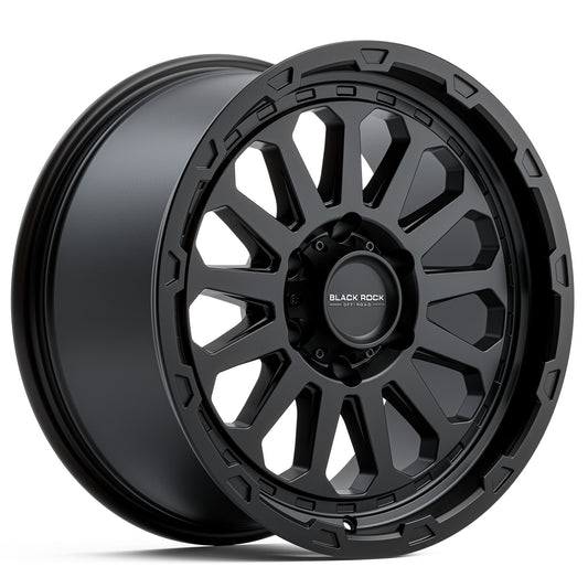 BLACK ROCK PRIME SATIN BLACK 20X9 6X139.7