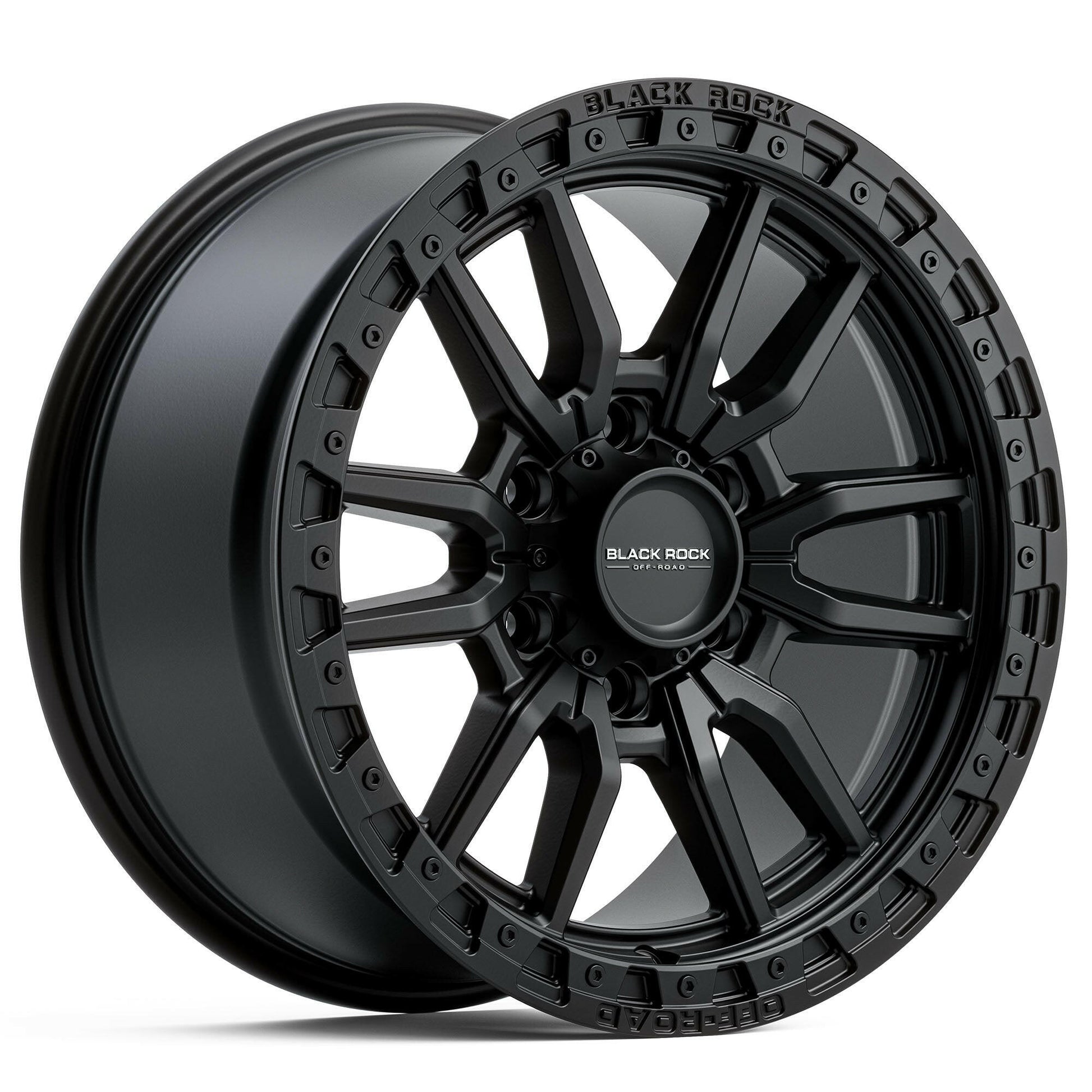 BLACK ROCK RAMBLER SATIN BLACK 17X8.5.