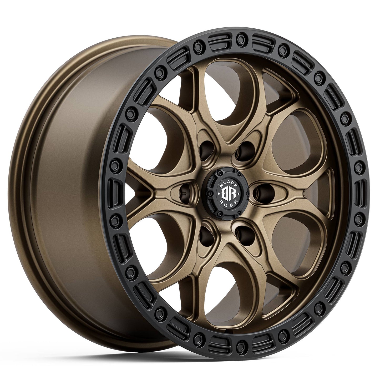 BLACK ROCK BOLT DARK BRONZE BLACK RING 18X8.5 6X139.7