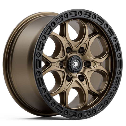 BLACK ROCK BOLT DARK BRONZE BLACK RING 17X8.5 6X139.7