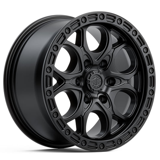BLACK ROCK BOLT SATIN BLACK 18X8.5 6X139.7