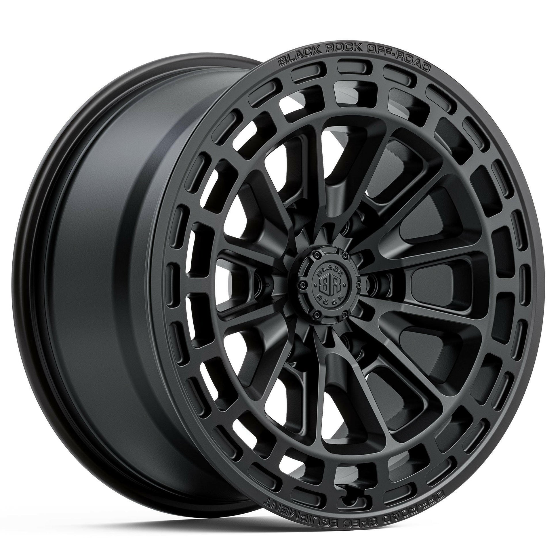 BLACK ROCK VORTEX SATIN BLACK 17X8.5.