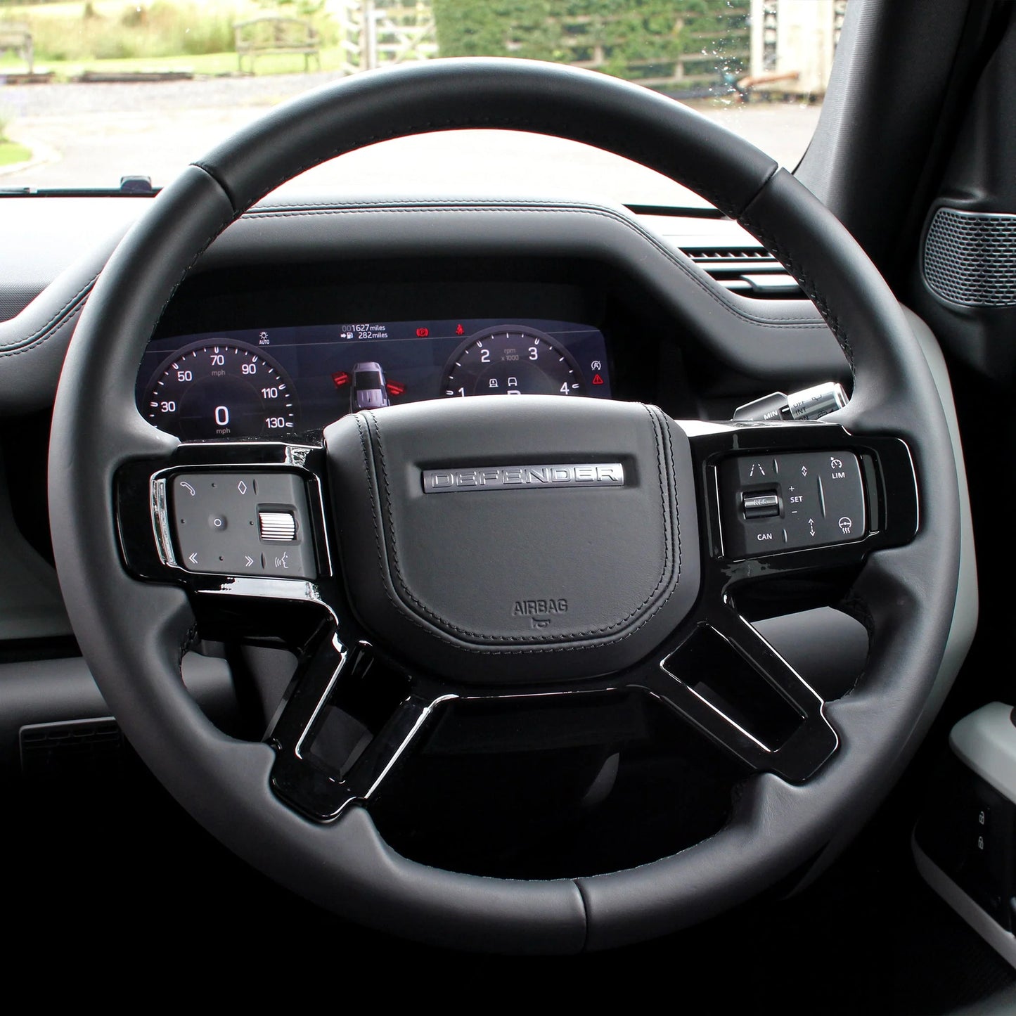 Gloss Black Replacement Steering Wheel Trim for Land Rover Defender 90 / 110 / 130 (L663)