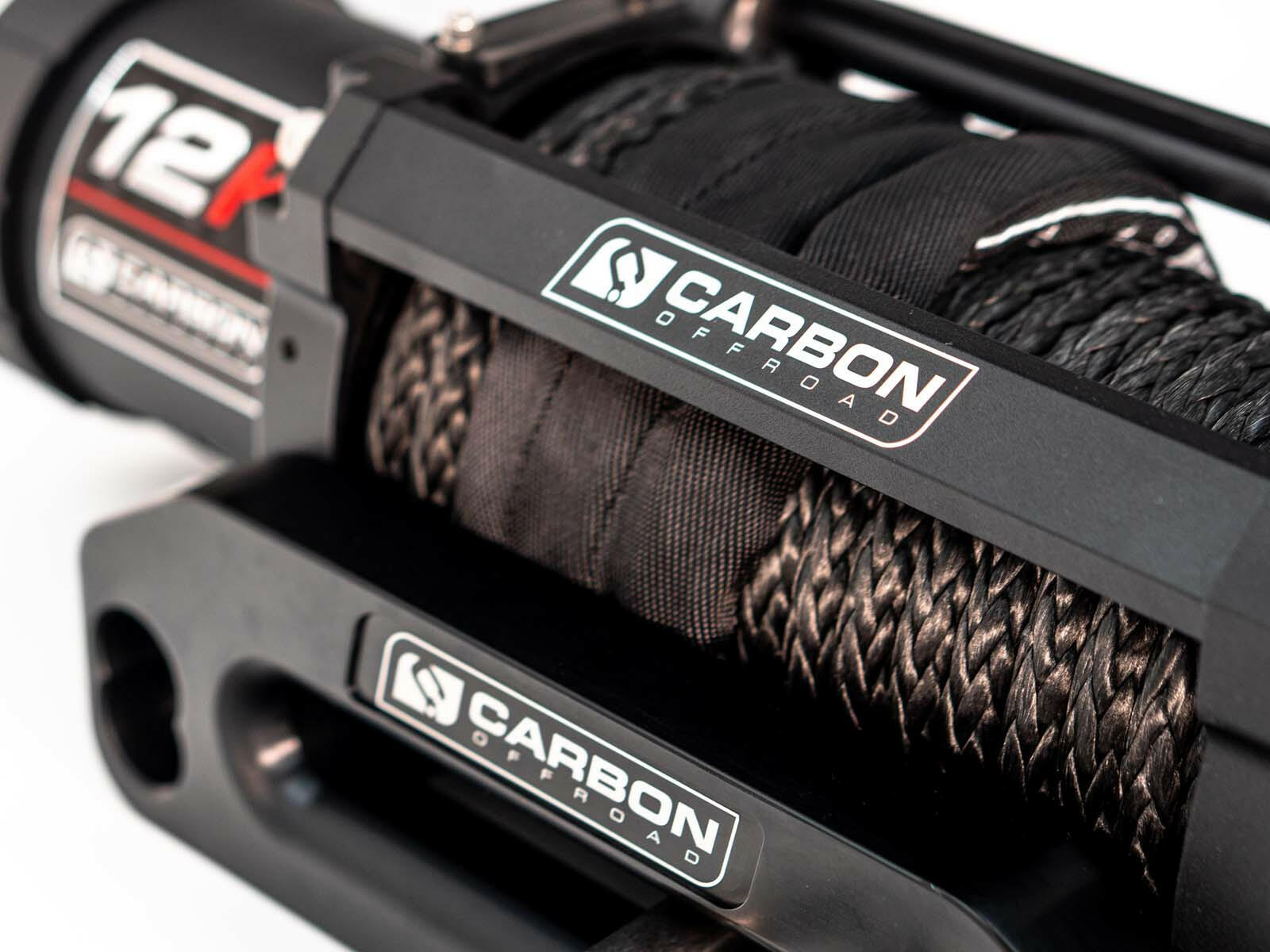 Carbon 12K - 12000lb Winch With Sandy Taupe Hook V3.