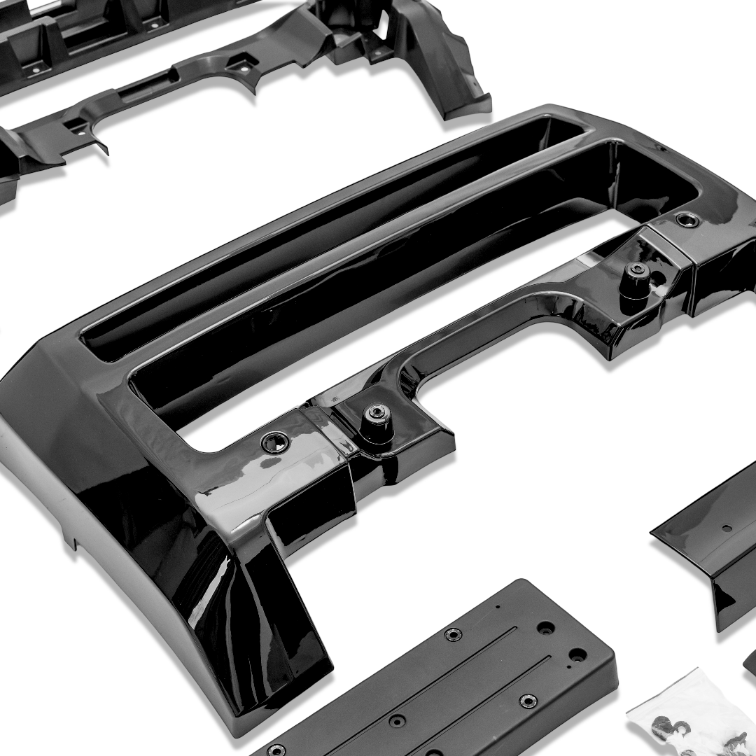 Gloss Black Front A-Frame Grille Guard for Land Rover Defender 90/110/130 (L663)