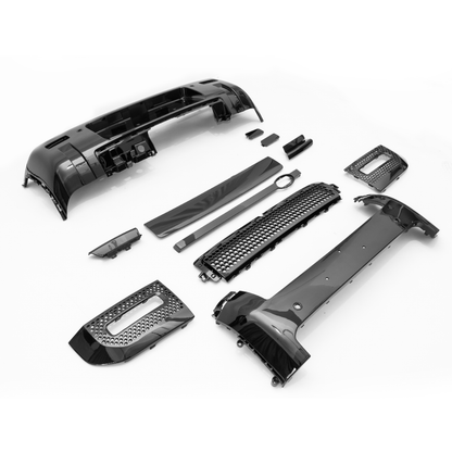 Gloss Black Front & Rear Bumper Trim Kit for Land Rover Defender 90 & 110 (L663)
