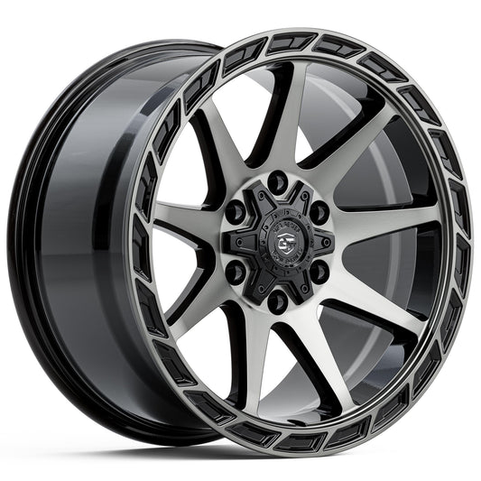 GT FORM GFS5 GLOSS BLACK TINTED 18X9 6X139.7