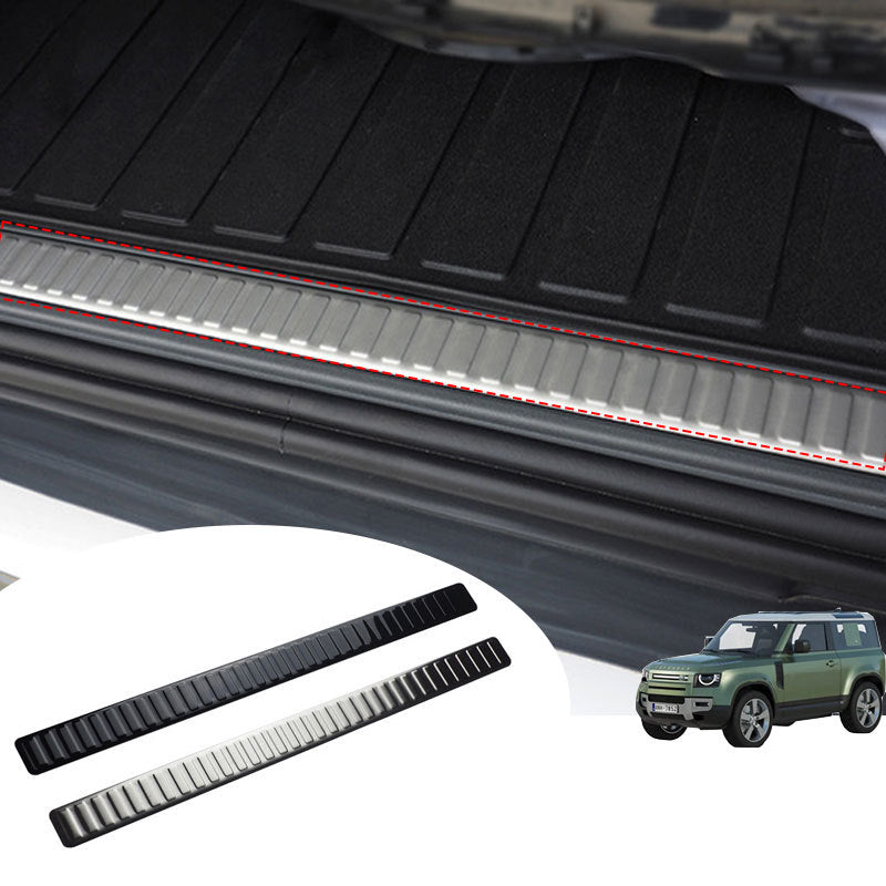 Stainless Steel Rear Cargo Sill Protector for Land Rover Defender 90 / 110 / 130 (L663)