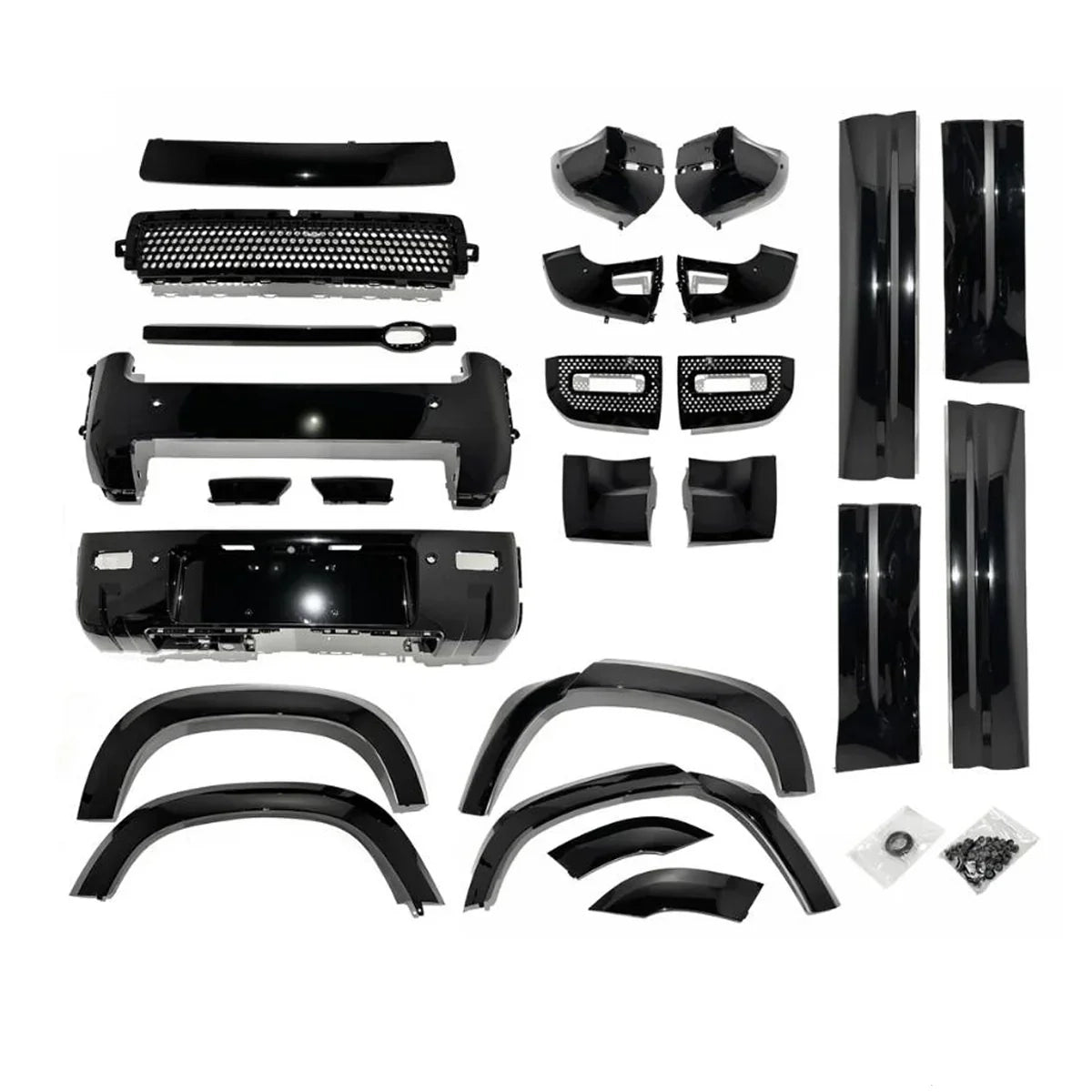 Gloss Black Exterior Styling Pack for Land Rover Defender 110 (L663)