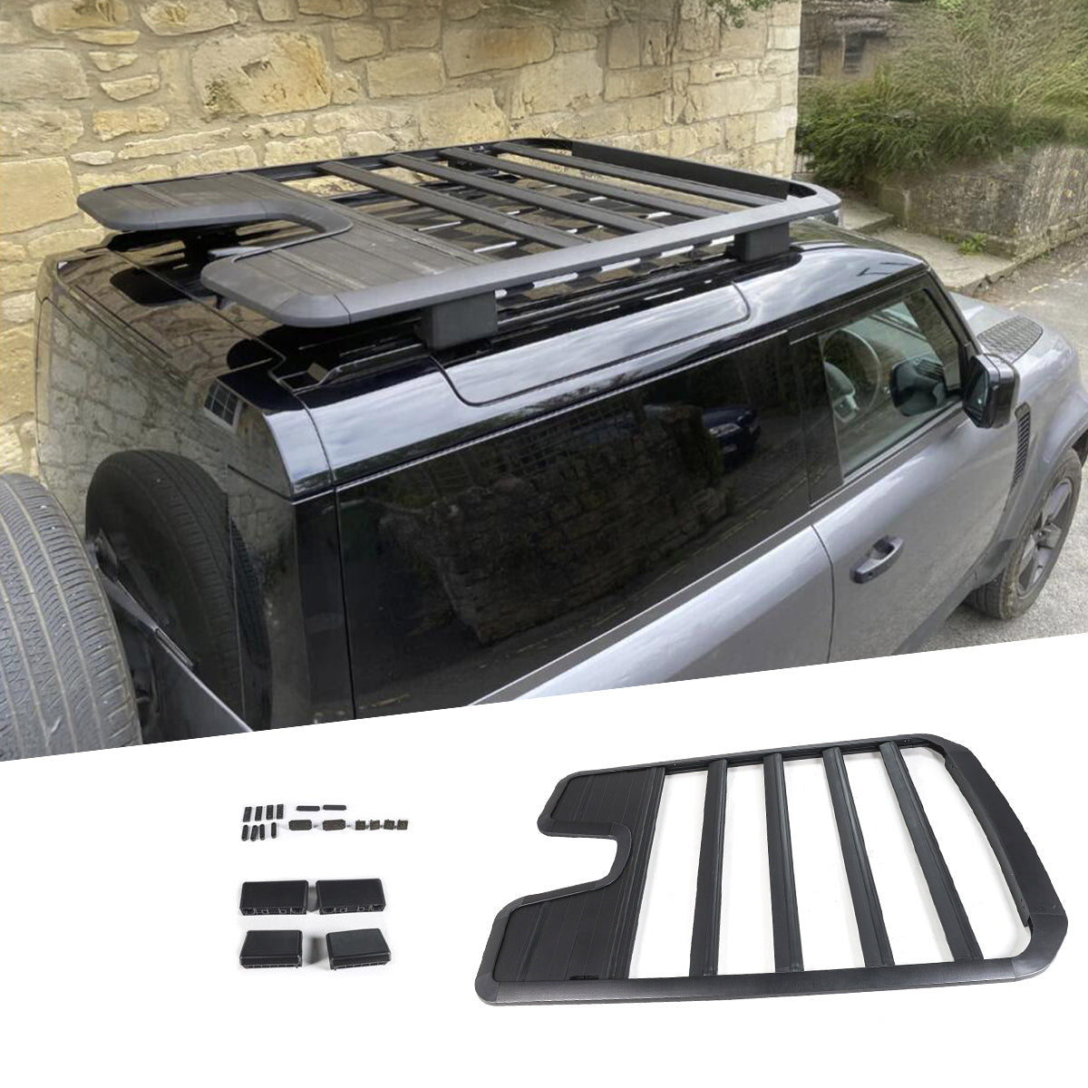 Expedition Roof Rack Platform For Land Rover Defender 90 Series (L663)