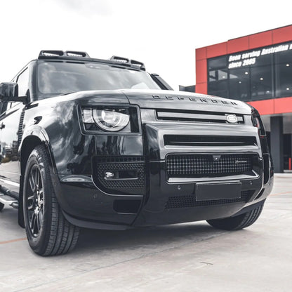 Gloss Black Front A-Frame Grille Guard for Land Rover Defender 90/110/130 (L663)