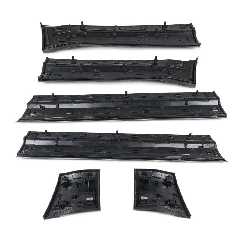 Gloss Black Side Door Moulding Skirt Trim Kit for Land Rover Defender 110 / 130 (L663)