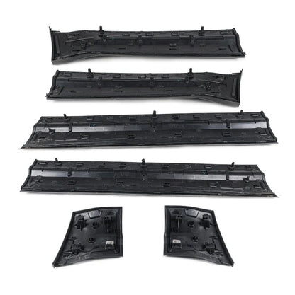 Gloss Black Side Door Moulding Skirt Trim Kit for Land Rover Defender 110 / 130 (L663)