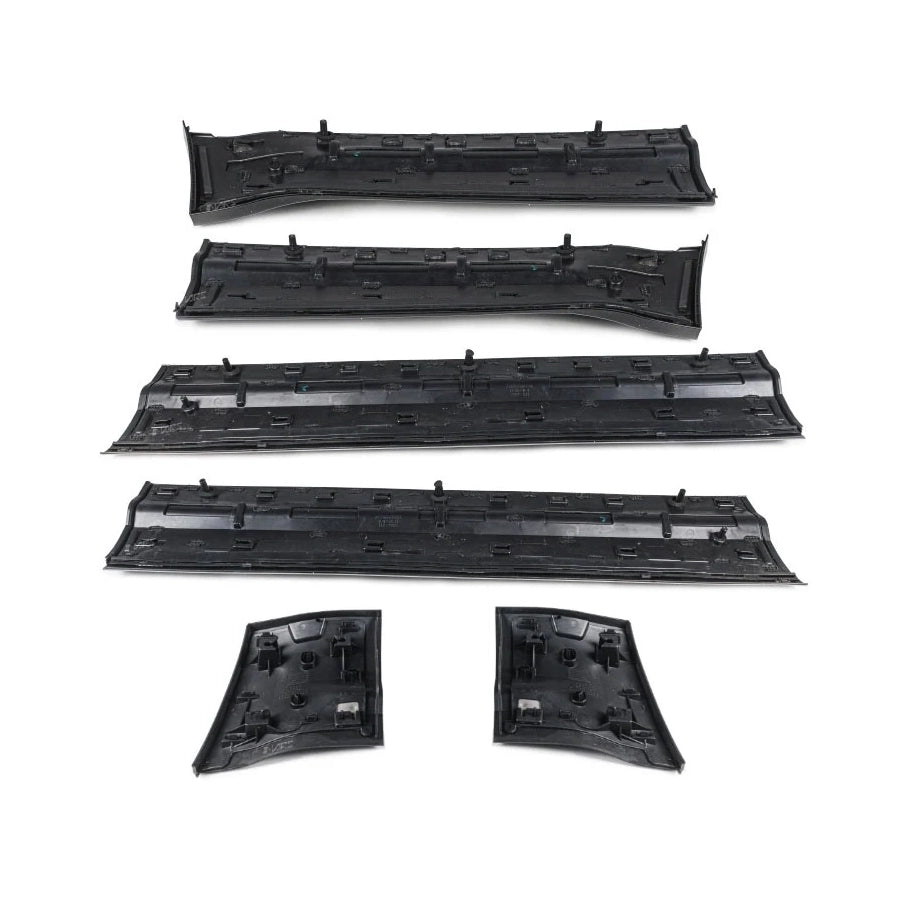 Gloss Black Side Door Moulding Skirt Trim Kit for Land Rover Defender 110 / 130 (L663)