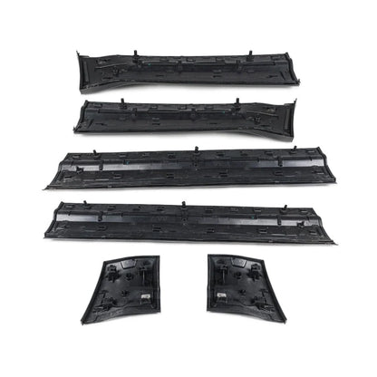 Gloss Black Side Door Moulding Skirt Trim Kit for Land Rover Defender 110 / 130 (L663)