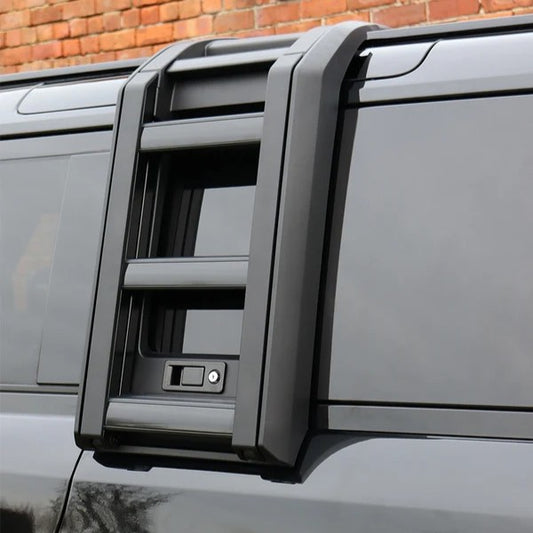 Deployable Roof Ladder For Land Rover Defender 90 / 110 / 130 Series (L663) BLACK