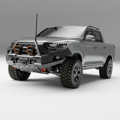 PEAK M1 NightHawk Steel Bull Bar For KGM SsangYong Musso (Single Loop)