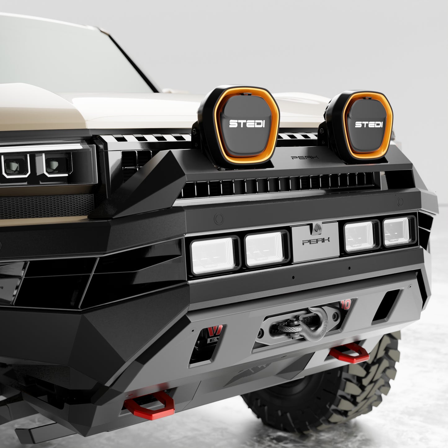 PEAK LC1 Hustler Bull Bar for Toyota Landcruiser Prado 250 | Dakar - Type X EVO